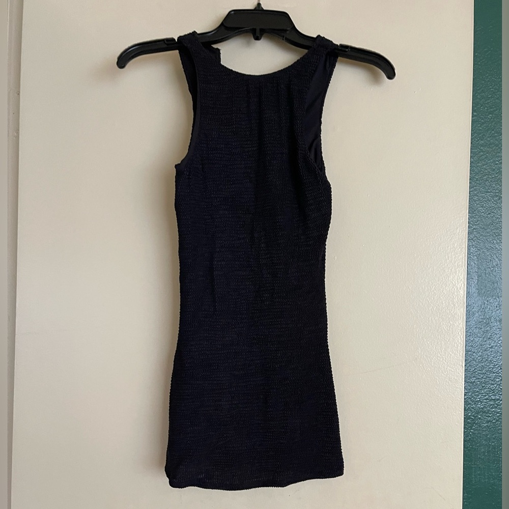 Monday Swimwear Black Crinkle Kokomo Dress sz P